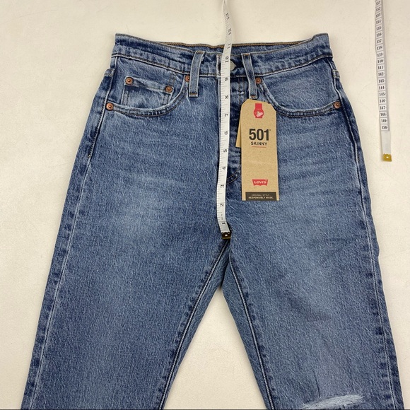 LEVI'S 501 Wedgie High Waist Jeans Re/Done - Picture 6 of 9